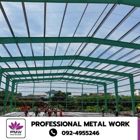 ผลิตและติดตั้งโครงสร้างเหล็กสำเร็จรูป PEB - โกดังสำเร็จรูป PEB - โปรเฟสชั่นนอล